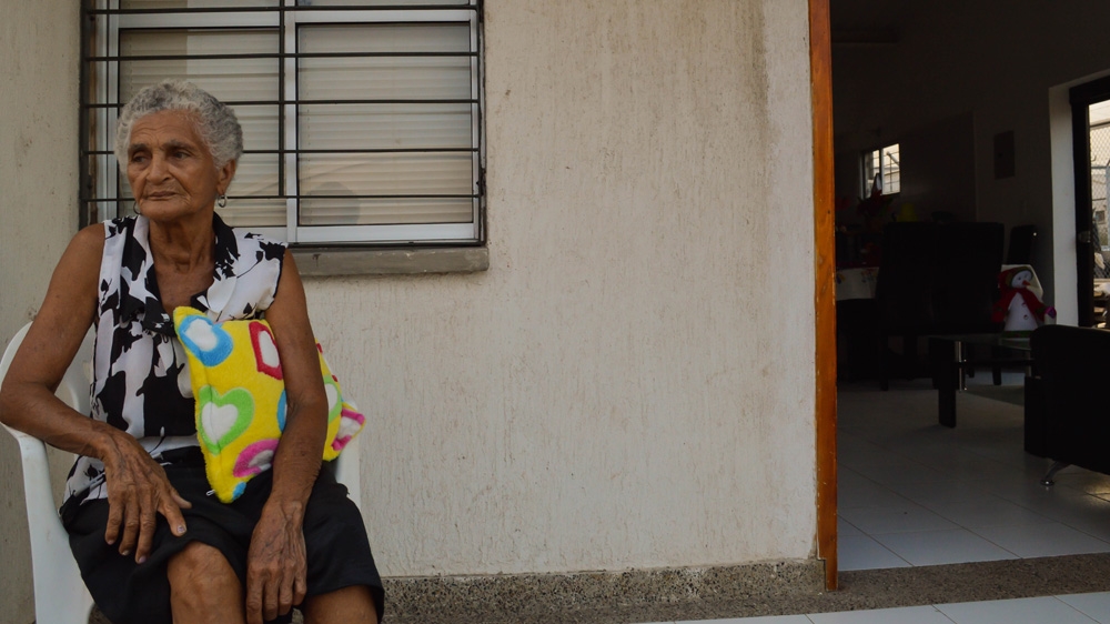 Nely Beatrice Duarte, 81, is one of the oldest people to have been relocated from Las Casitas. “I miss my old life, far away from the sounds of the city,” she says