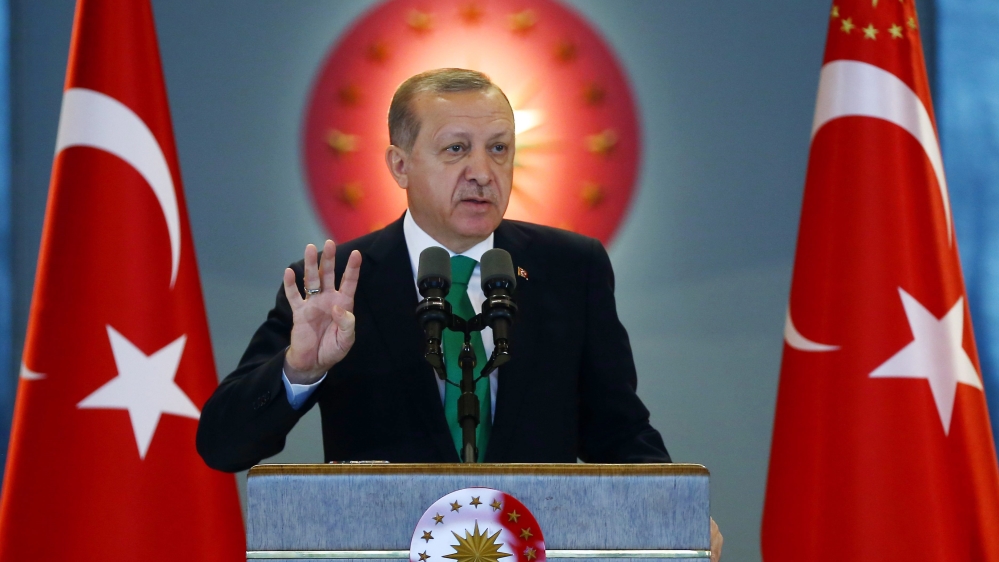 Turkish President Recep Tayyip Erdogan had a 45-minute phone conversation with Donald Trump on Tuesday [EPA/Handout]